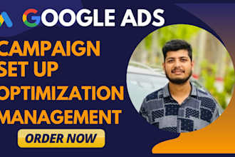 set up and manage your google search ads adwords display PPC campaign
