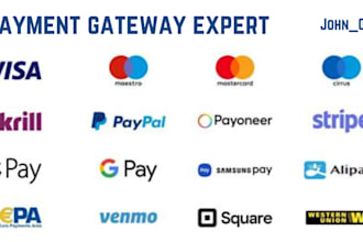 setup a verified payment gateway shopify payment payoneer klarna square paypal