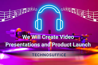 create video presentations and product launch