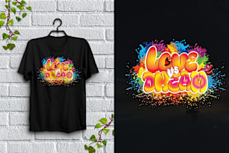 design premium graffity t shirt design