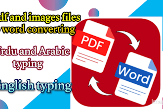 do english, urdu and arabic typing job