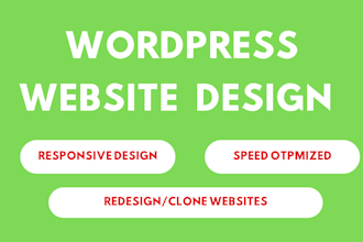 do wordpress website development, design and redesign wordpress blog website