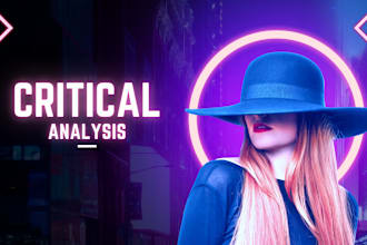 do critical analysis of any work of english literature