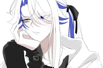 draw pfp or your character into sketchy style