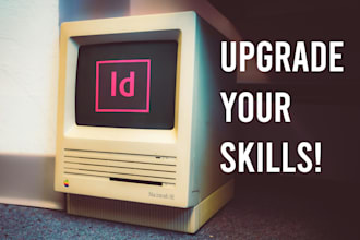 teach you in adobe photoshop, illustrator and indesign