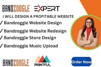 bandzoogle store, design bandzoogle website, bandzoogle page, merch store, epk