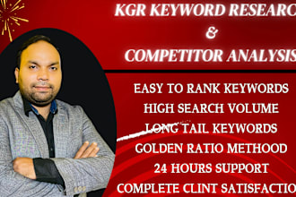 do kgr keyword research and competitor analysis