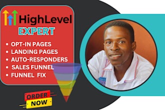 be your gohighlevel expert for go high level sales funnel, custom ghl website