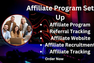 set up affiliate program, referral program, set up voluum for campaign tracking