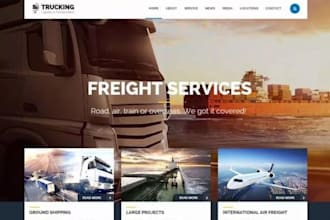 design trucking lead generation freight transport dispatch website courier leads