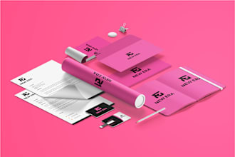 design visual identities with a full corporate branding package