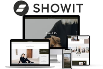do showit website redesign, showit website design, showit customization
