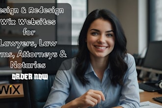 design or redesign wix websites for lawyers, law firms, attorneys and notaries