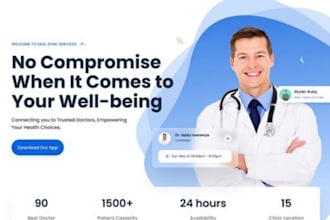 design medical website healthcare website clinic website doctor website