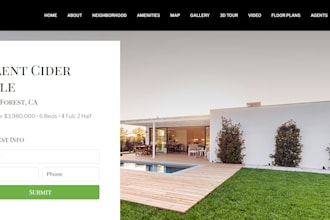 create a very professional properties listing website