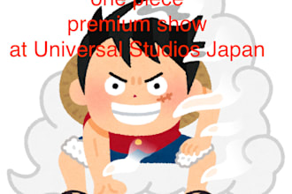 reserve tickets for the one piece show at usj