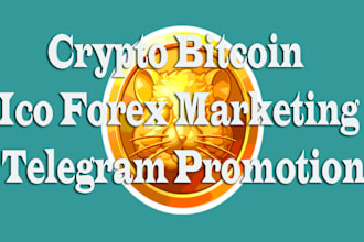 crypto bitcoin ico forex marketing telegram promotion