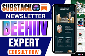 setup your existing substack beehiiv newsletter post upload landing page design