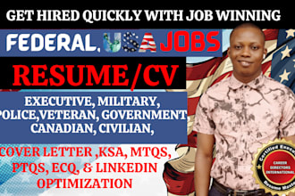 write federal military executive president ceo ksa government resume for usajobs