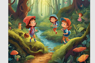 illustrate childrens story book illustration
