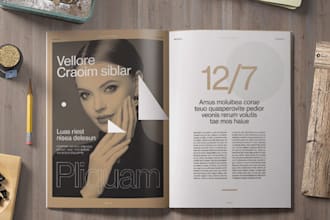 design ads, front cover, magzine layout, newsletter design and editorial