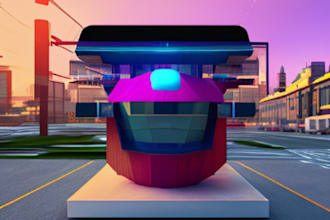 create 3d character, environment models specifically optimized for ar experience