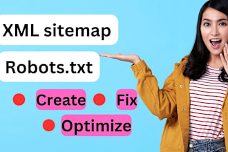 create XML sitemap and robots txt optimize for google index