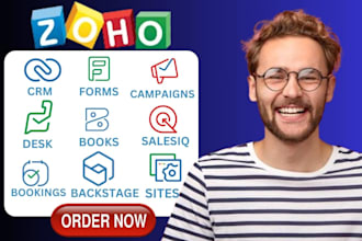 customize zoho crm, zoho campaigns, zoho forms,zoho sites