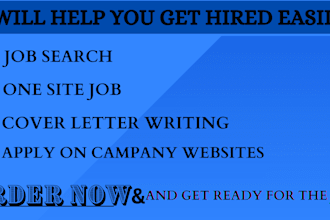 seek and apply for jobs, including remote ones, for you
