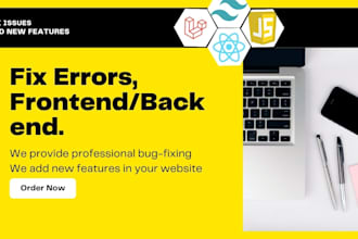 fix website issues add new features and redesign laravel website