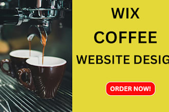 create a professional wix coffee store website design