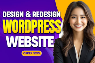 build wordpress website, redesign wordpress or business website development