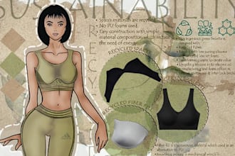 create fashion illustrations and technical drawings