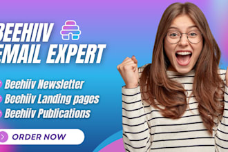 setup beehiiv account, design beehiiv newsletter templates,beehiiv landing pages