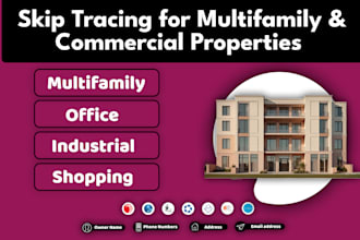do skip tracing and research for commercial properties
