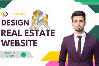 design modern realtor, real estate website with idx mls in wordpress