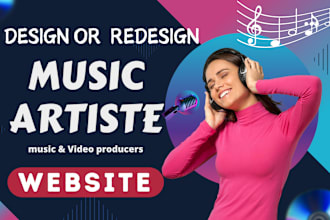design music, artist, music producer, bands, producers, djs website in wordpress
