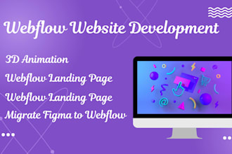 build webflow website webflow landing page migrate figma to webflow 3d animation