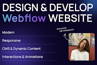 design and build a responsive webflow website