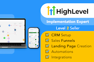 gohighlevel expert to setup brand or build funnel or automations