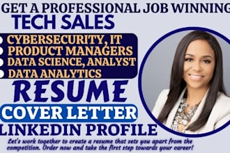 write cybersecurity tech sales data science data analyst business analyst resume