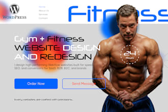 gym website, fitness website, medical spa, gym, health and clinic website
