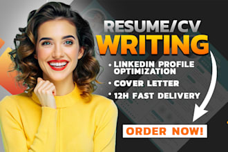 write professional resume, cover letter and linkedin optimization services