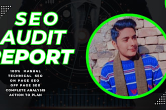 do website audit report, keyword research, technical SEO