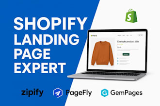 high converting shopify landing product pages using gempages, pagefly, or zipify
