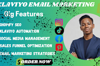 do audit, and manage advanced  klaviyo email marketing  in shopify