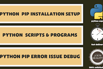 setup install debug develop pip python program script automation bot