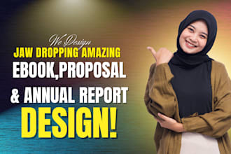 design company profile, proposals, ebook or annual report