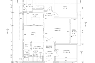 draw your floor plan any architectural drawing in autocad 2d elevation etc