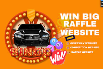 do professional raffle website, competition, event or giveaway wordpress website